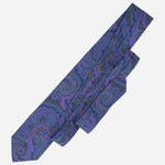 Indigo Blue Handmade Italian Silk Tie