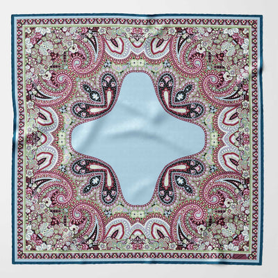 Luxury handmade Italian silk pocket square hand rolled