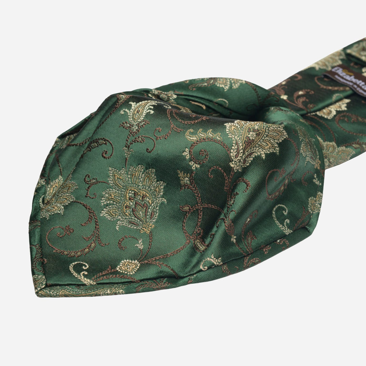 Emerald Green Handmade Floral Silk Tie