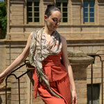 Designer Italian Silk Scarf - Sage Green