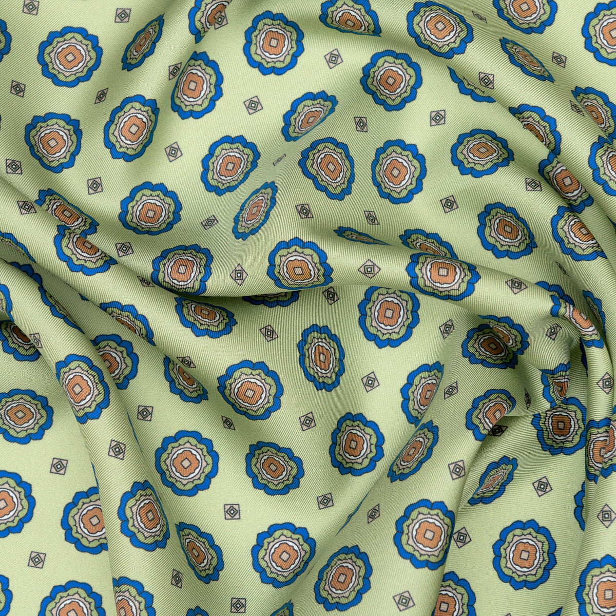 Green Silk Neckerchief - Made in Italy