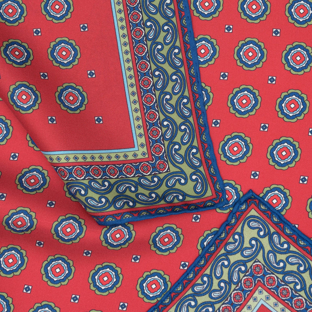 Red Silk Neckerchief - Made in Italy
