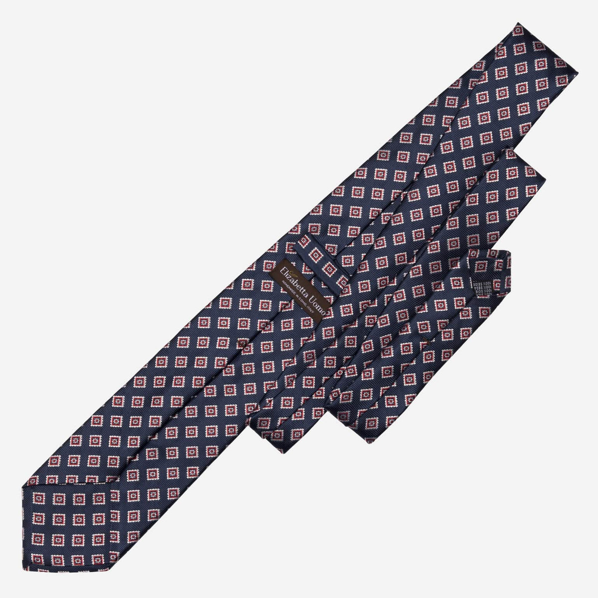 Handmade Italian Silk Necktie - Navy