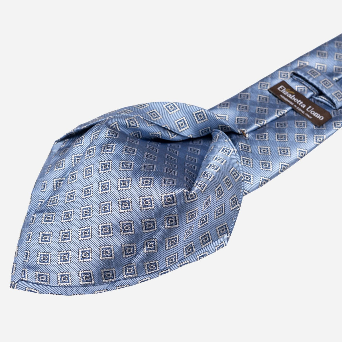 Handmade Italian Silk Necktie - Sky Blue