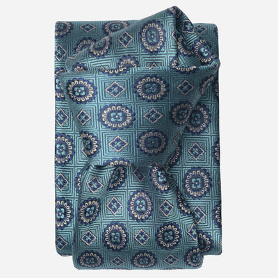 Teal Handmade Italian Silk Tie