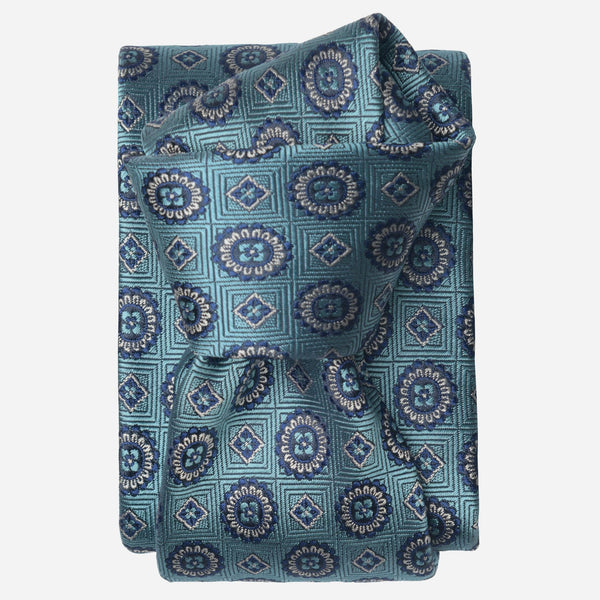 Turquoise Handmade Italian Silk Tie