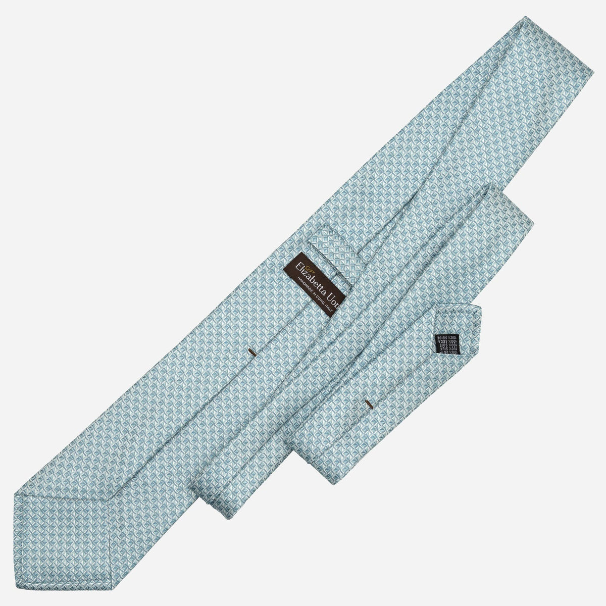 Men's Designer Italian Silk Tie Aqua