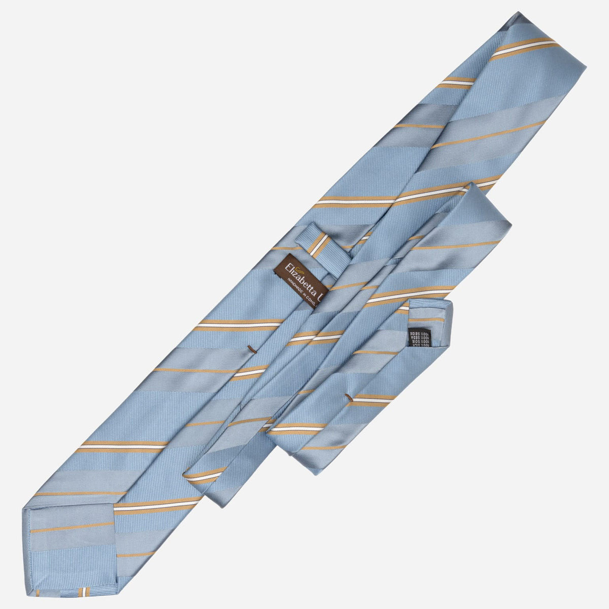 Blue Stripes Handmade Italian Silk Tie