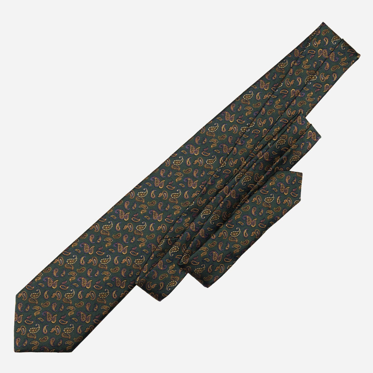 Green Mini Paisley Italian Silk Tie