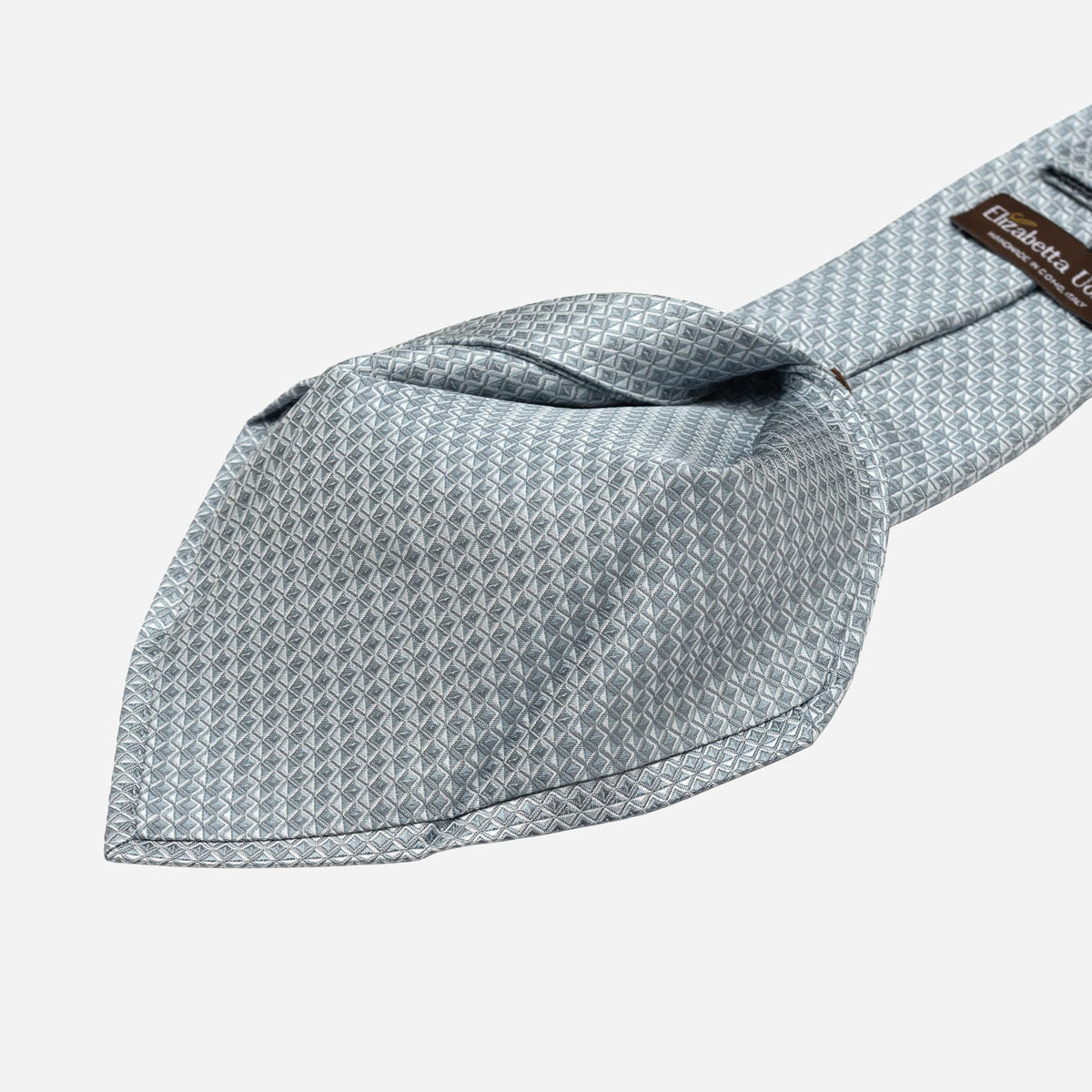 Designer Italian Silk Tie Misty Blue