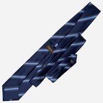 Italian Designer Blue Striped Tie