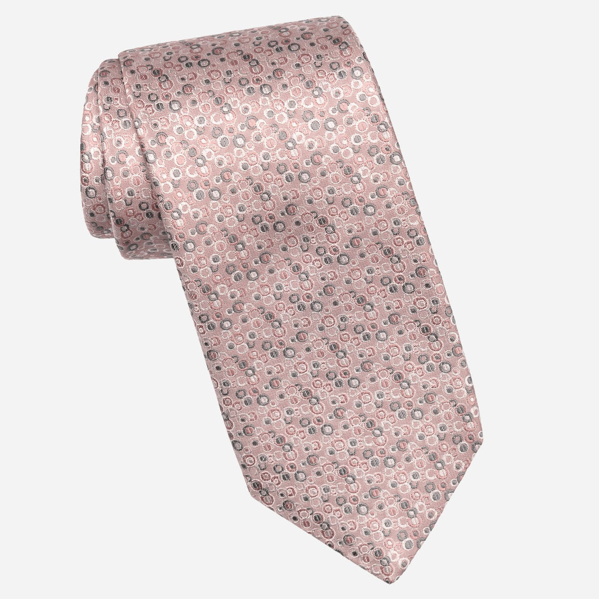 Blush Pink Italian Designer Silk Tie