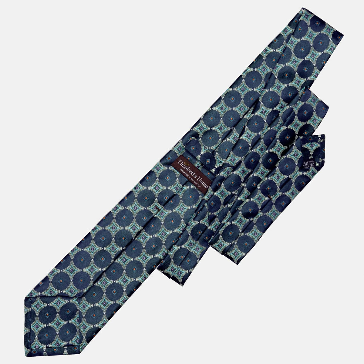 Sea Blue Italian Silk Handmade Tie