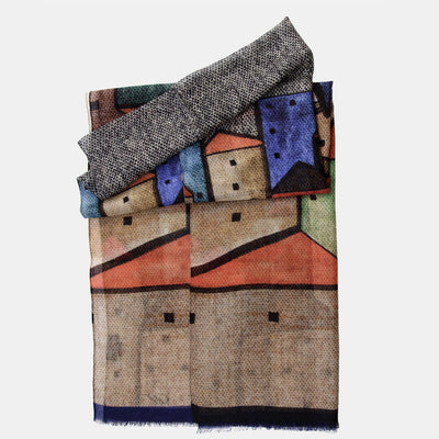 Tan Lightweight Soft Italian Wool Scarf