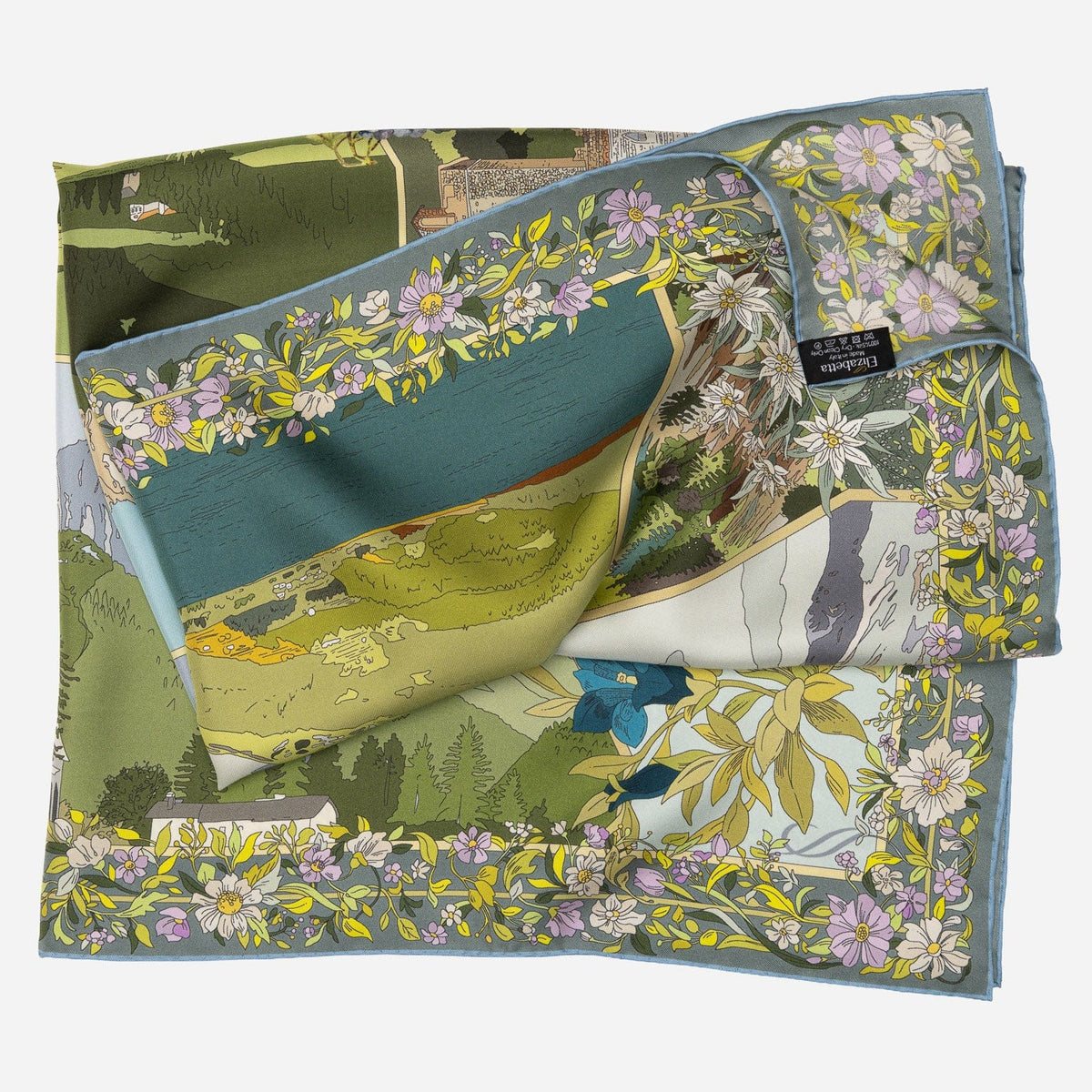 Celebrating Trentino - Handmade Italian Silk Scarf