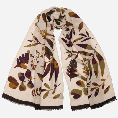 Beige Lightweight Italian Wool Scarf