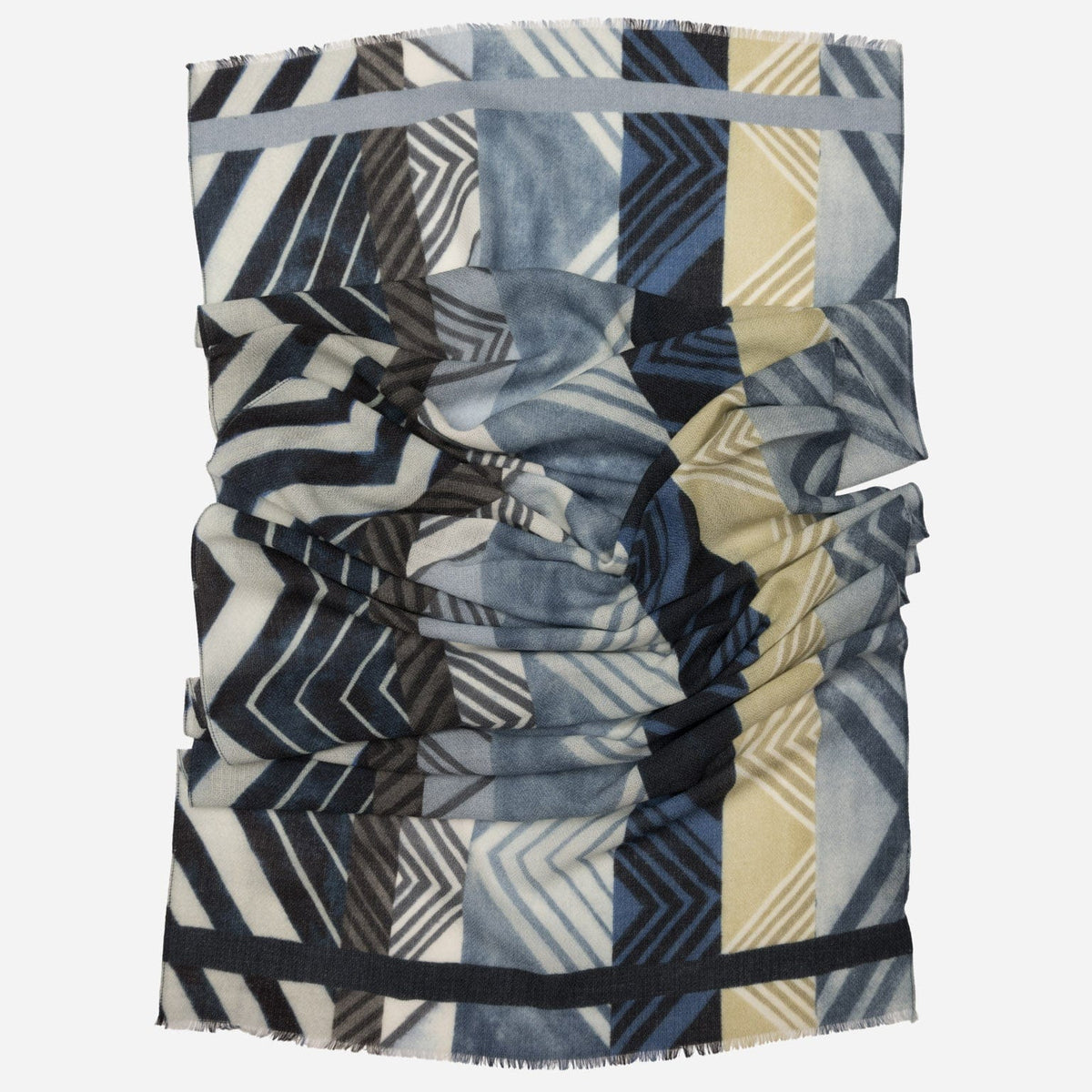 Blue Lightweight Italian Wool Scarf