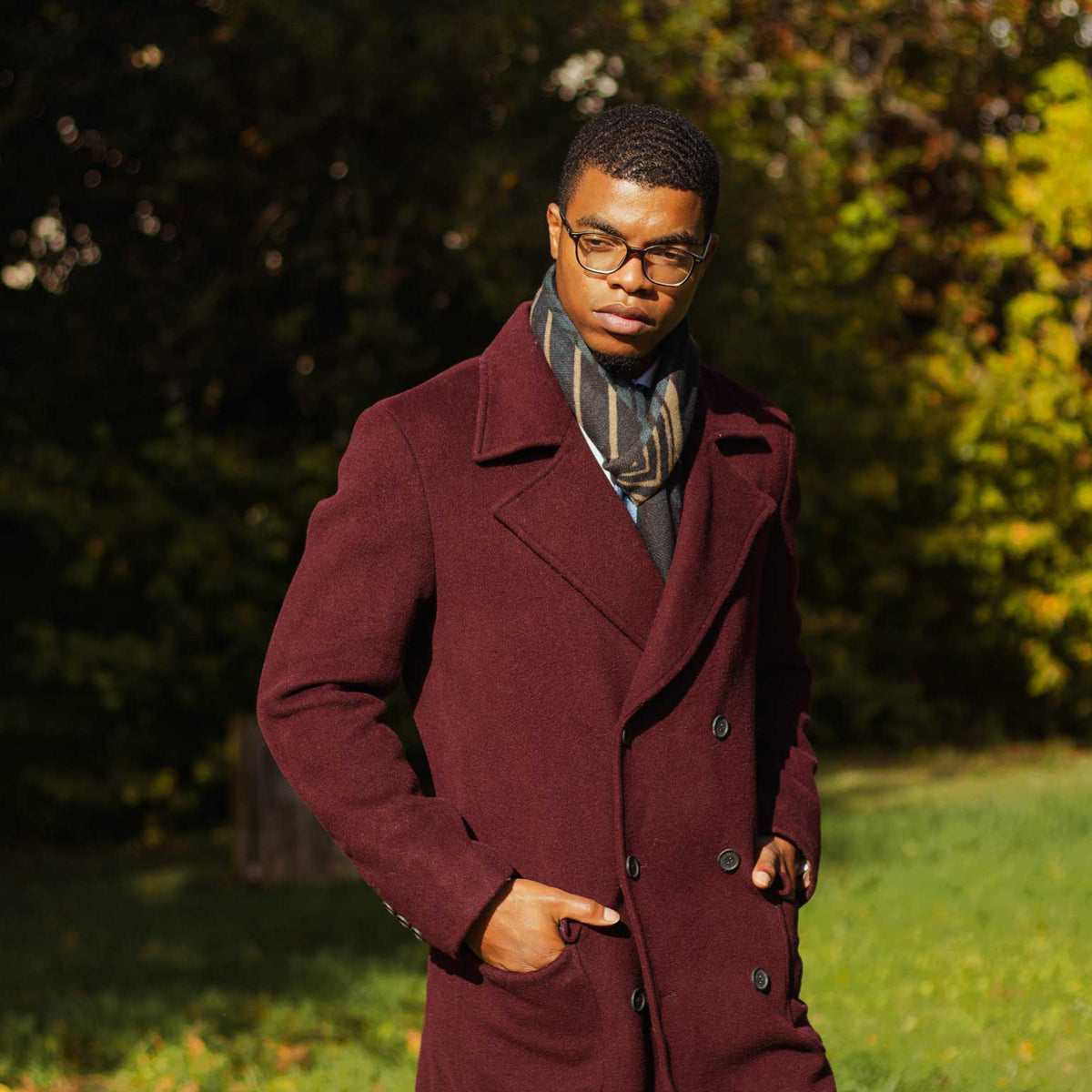 Soft pure wool Italian scarf for men