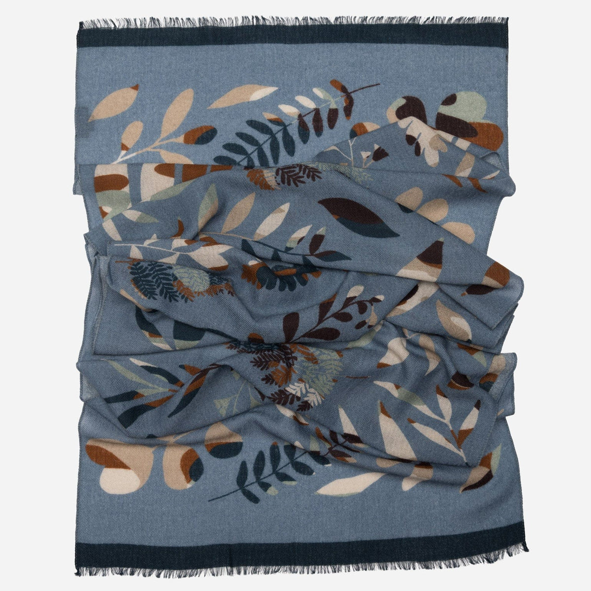 Sky Blue Lightweight Italian Wool Scarf