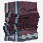Burgundy Italian Wool Scarf