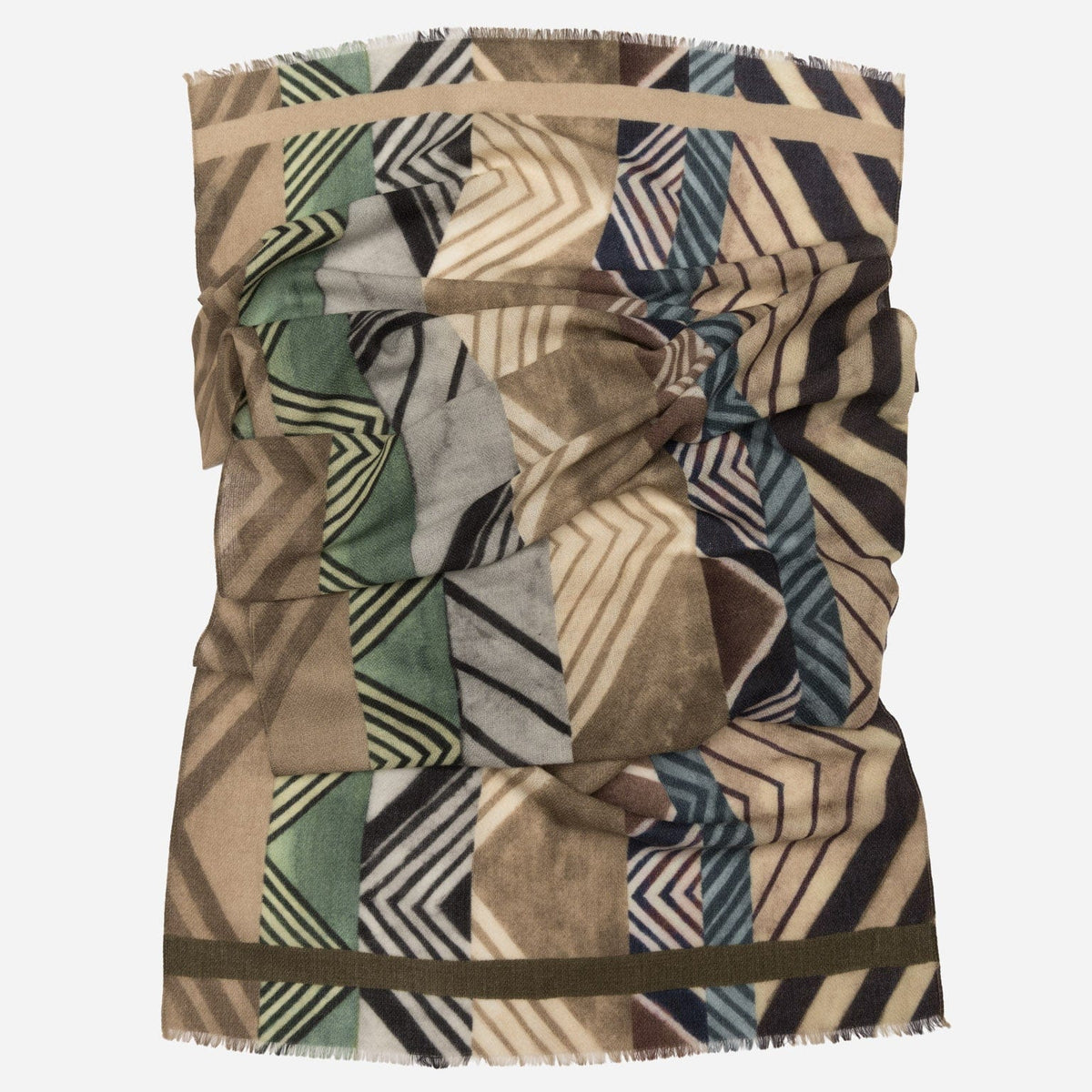 Tan Lightweight Italian Wool Scarf