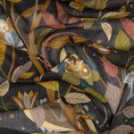 Luxury Brown Wool & Silk Scarf