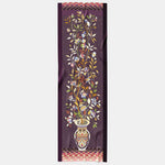 Luxury Plum Wool & Silk Scarf
