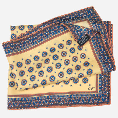 Yellow Silk Neckerchief - Made in Italy