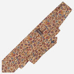 Beige Floral Madder Silk Tie