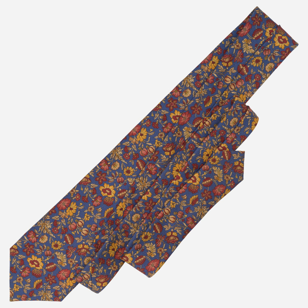 Blue Floral Madder Silk Tie