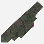 Green Paisley Handmade Italian Silk Tie