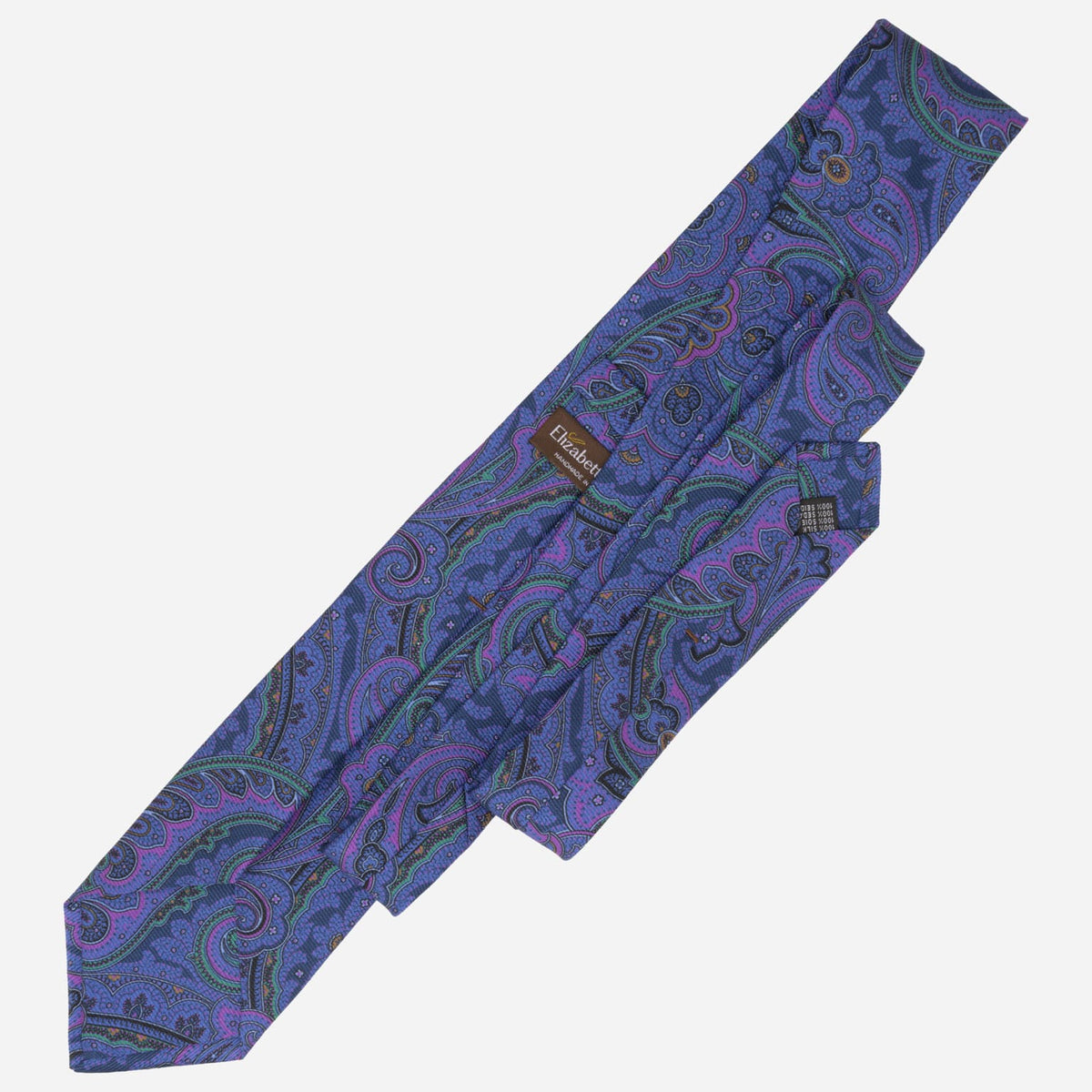Indigo Blue Handmade Italian Silk Tie