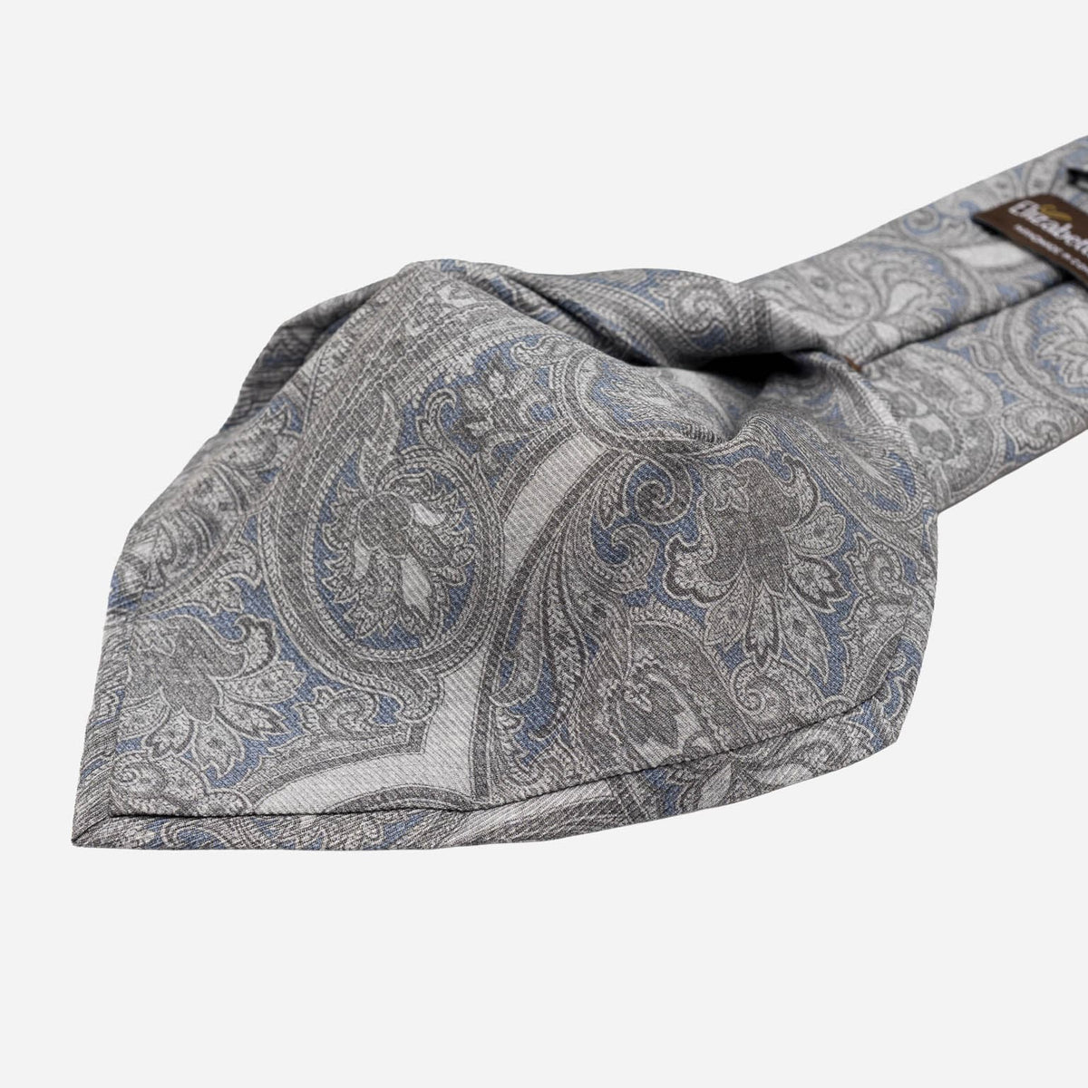 Misty Blue Handmade Italian Silk Tie 
