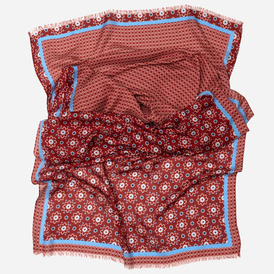 italian-designer-red-modal-twill-scarf