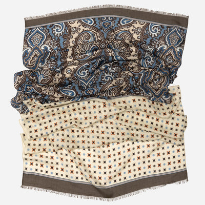 Italian Ivory Unisex Modal Twill Scarf