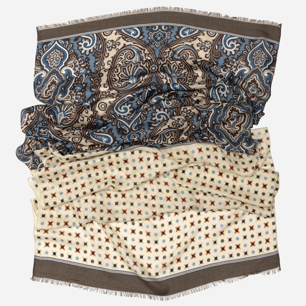 Italian Ivory Unisex Modal Twill Scarf