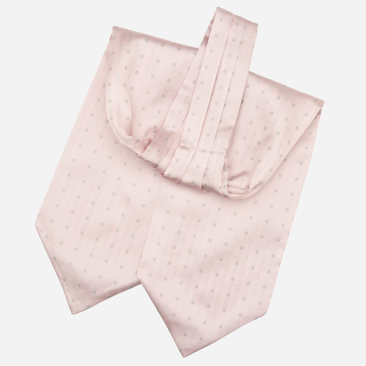 Italian Pink Silk Ascot Tie