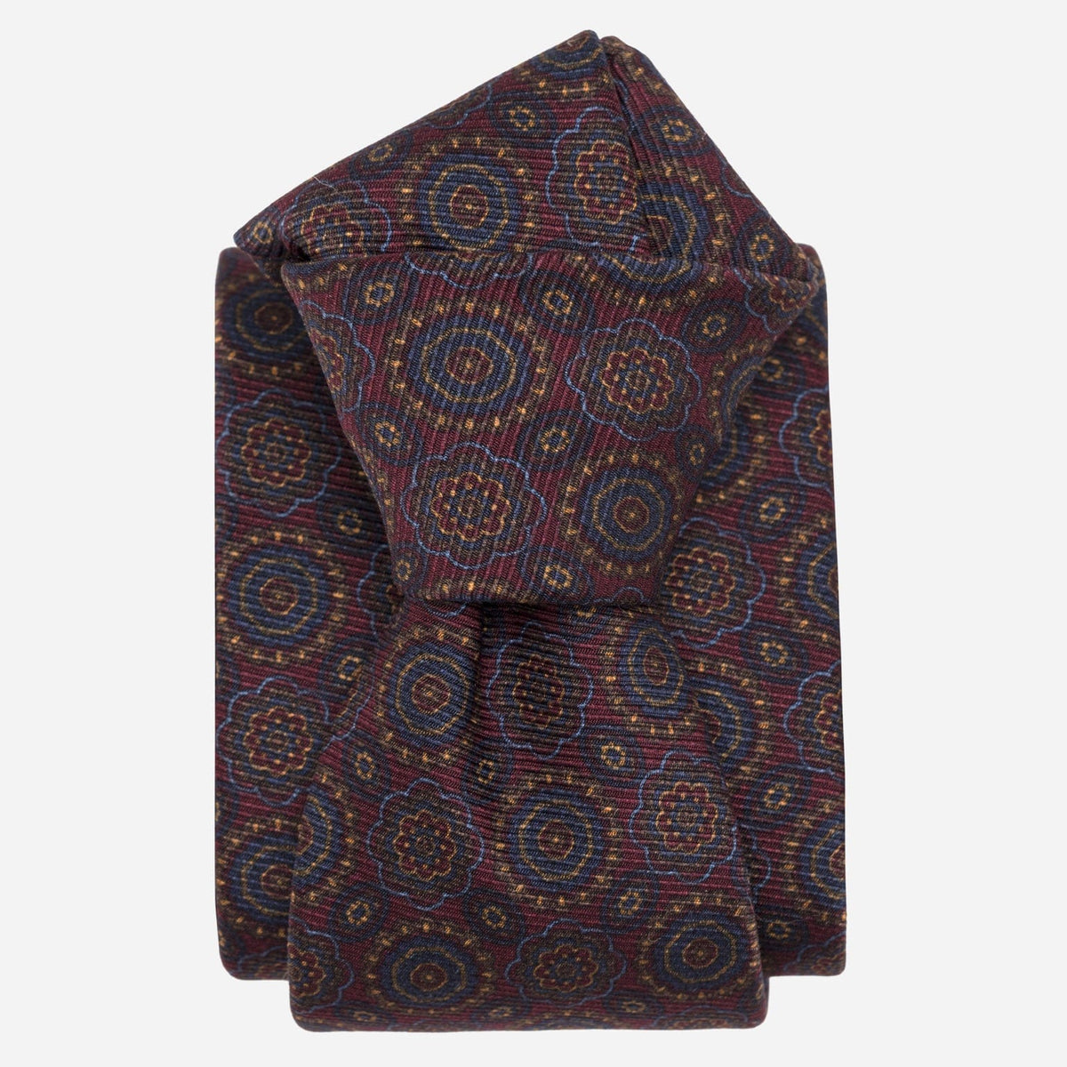 Burgundy Italian Madder Silk Tie