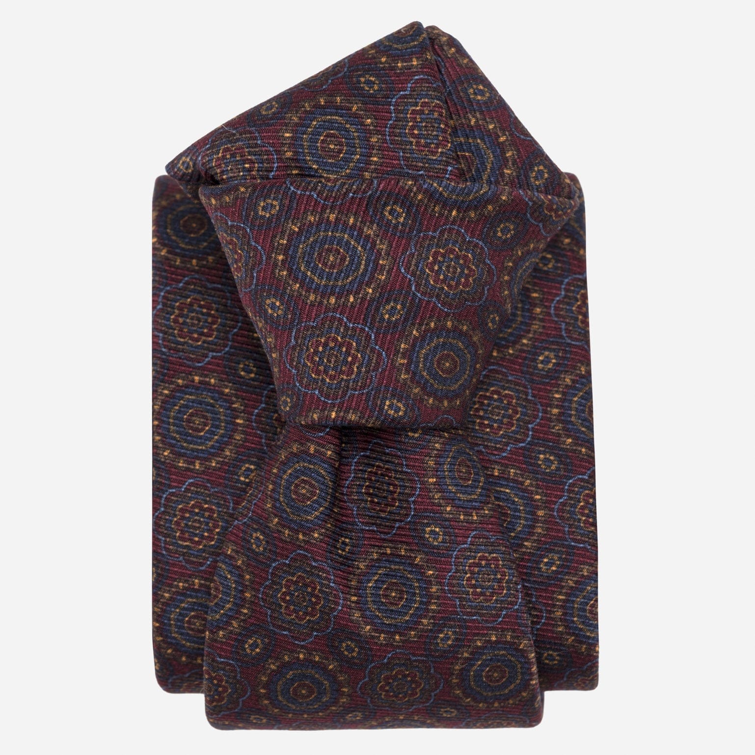 Burgundy Italian Madder Silk Tie