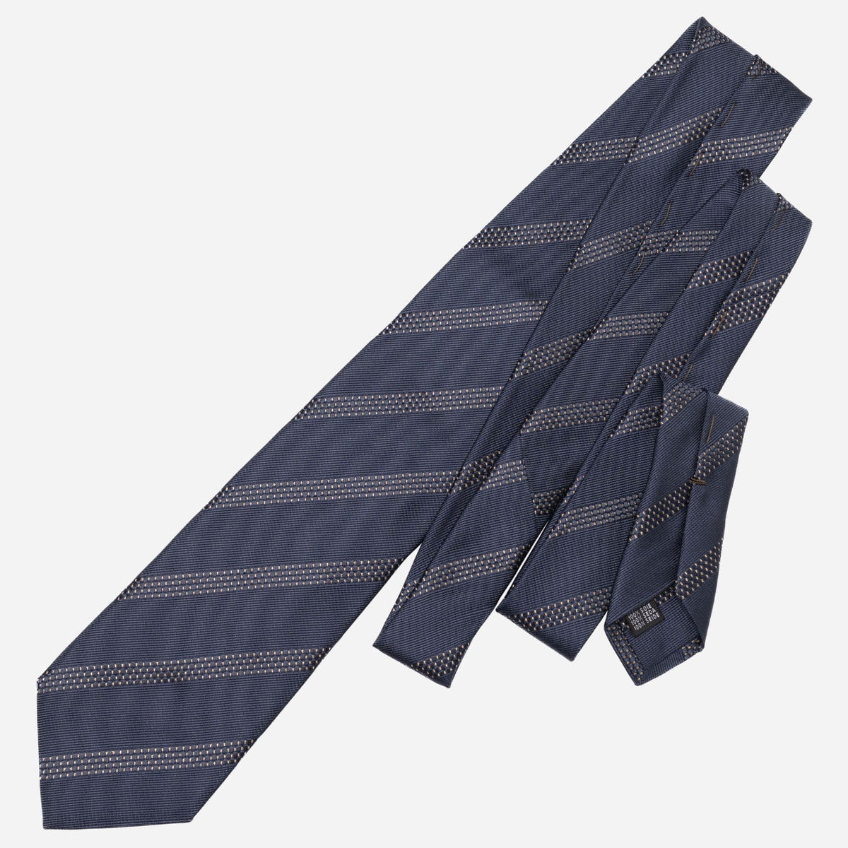 Formal Navy and Gold Handmade Italian Tie