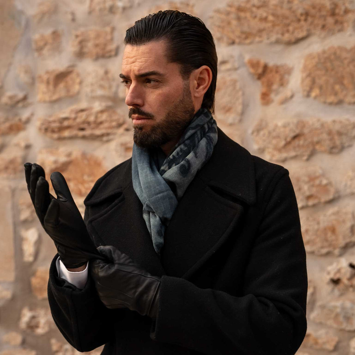 Paisley luxury lightweight wool scarf made in Italy