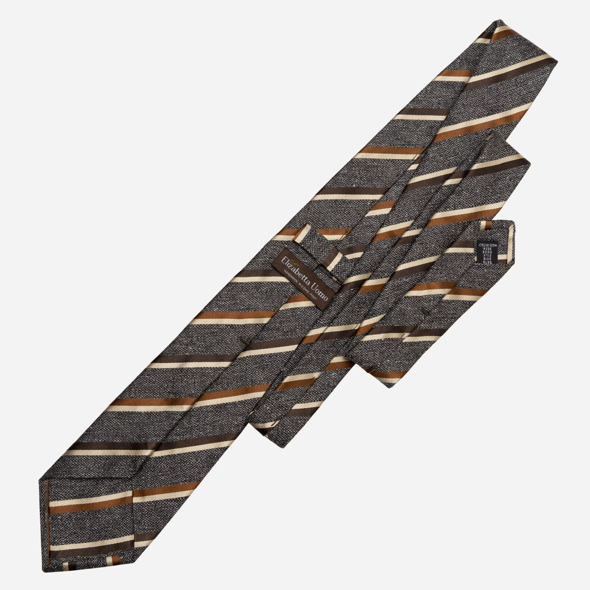 Steel Stripe Italian Silk Handmade Tie