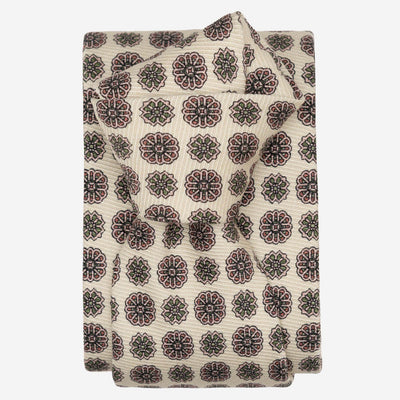 Handmade Cream Madder Silk Italian Tie