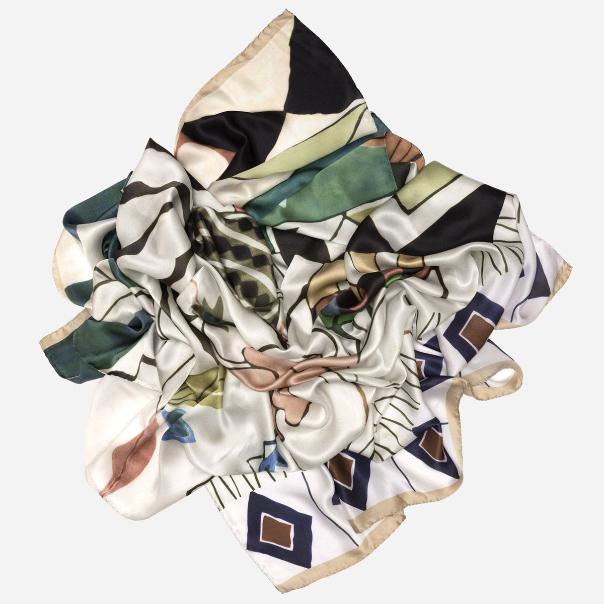 Women&#39;s Extra Large White Silk Square Scarf