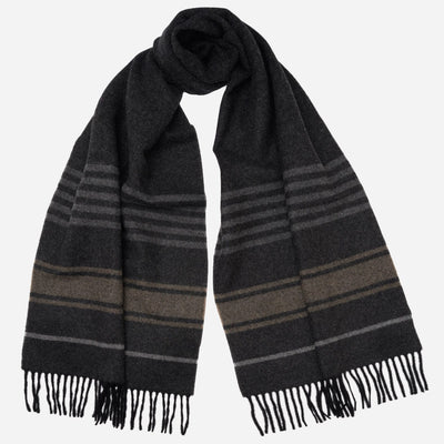 Grey Italian Wool Cashmere Scarf