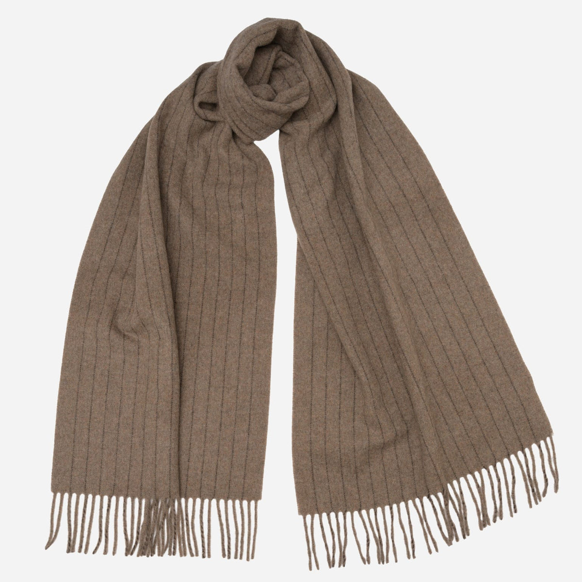 Tan Wool Cashmere Scarf