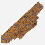 Amber Yellow Floral Madder Silk Tie