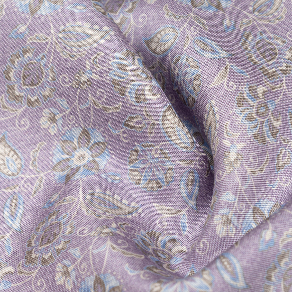 Double Sided Silk Pocket Square Lavender