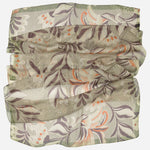 Designer Italian Silk Scarf - Sage Green