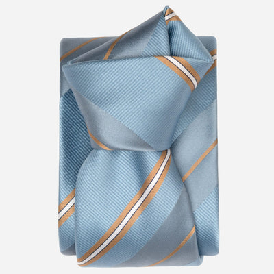 Blue Stripes Handmade Italian Silk Tie